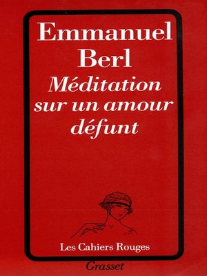 cover image of Méditation sur un amour défunt